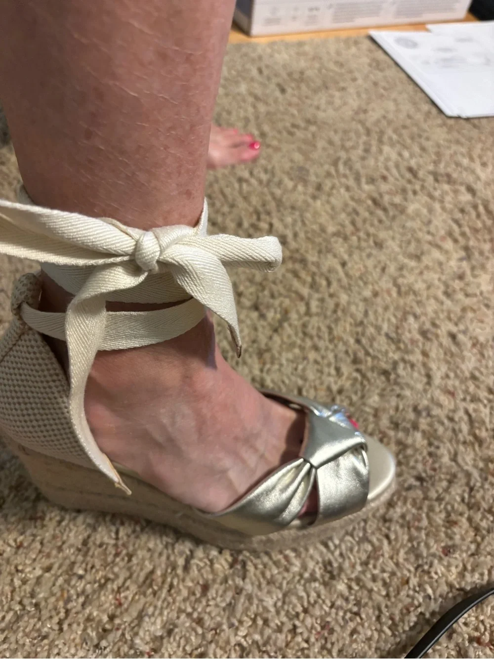 Cole Haan metallic gold